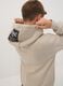 Beige cotton-blend hoodie with logo for boys_2