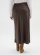 Long Brown Satin Skirt_2