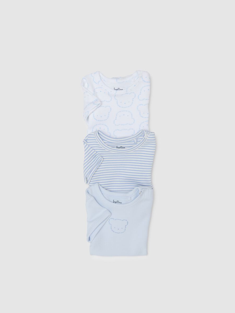 Set tripack body da neonato in puro cotone multicolor_3