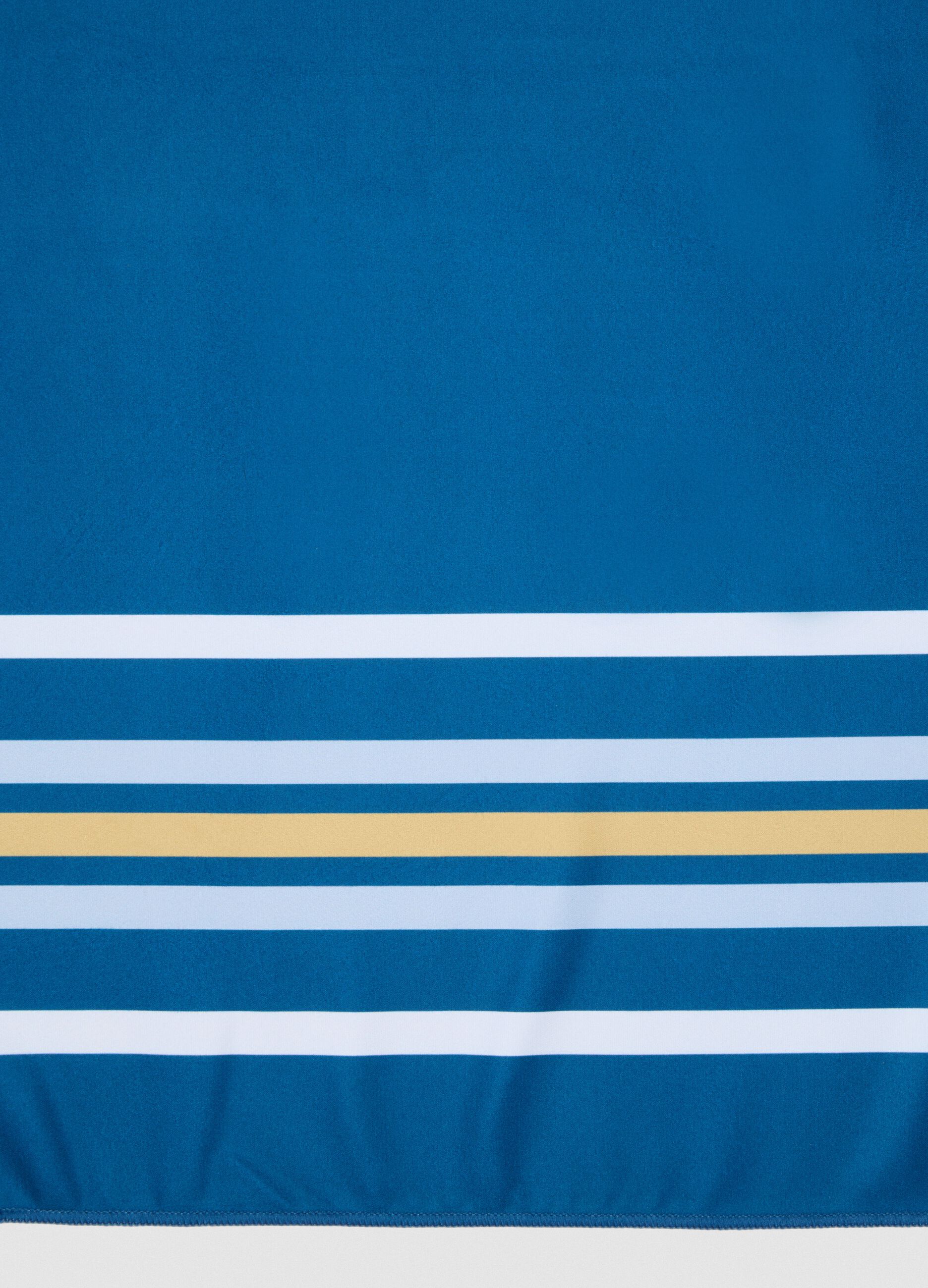 ALTAVIA SAILING striped blue microfibre beach towel