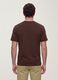Brown pure cotton regular-fit short-sleeve T-shirt_3