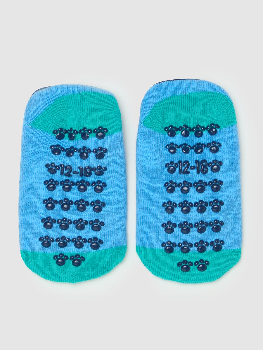 Slipper socks with hippopotamus design_1