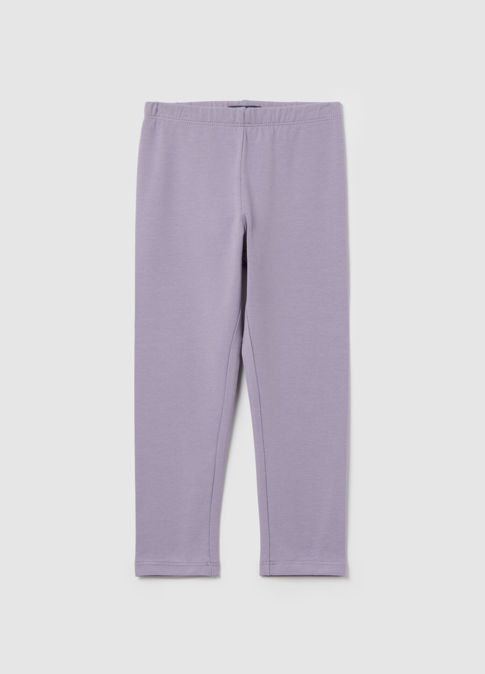 Stretch cotton leggings