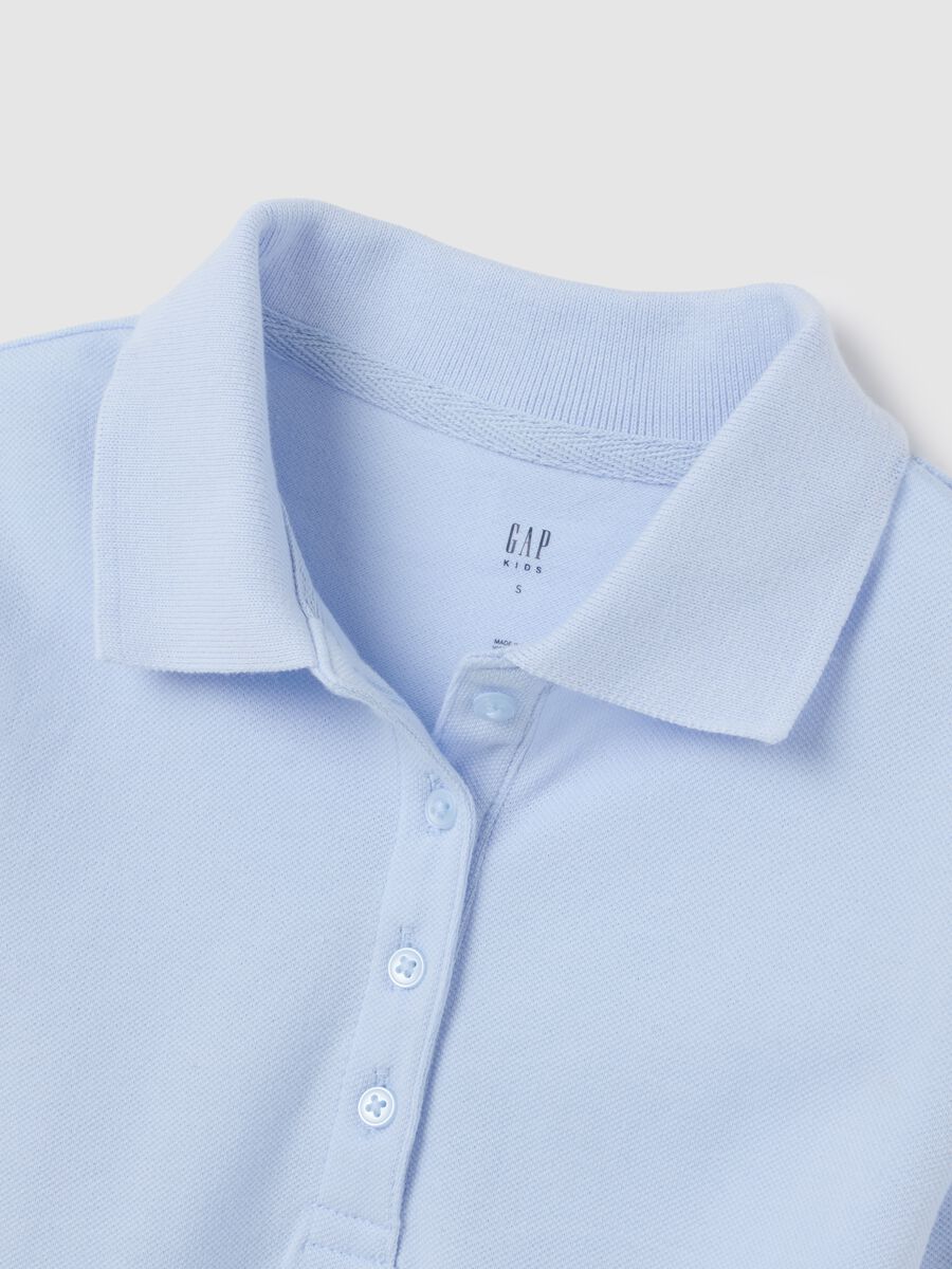 Solid colour pique polo shirt_2