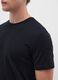 Men's black pure cotton t-shirt_2