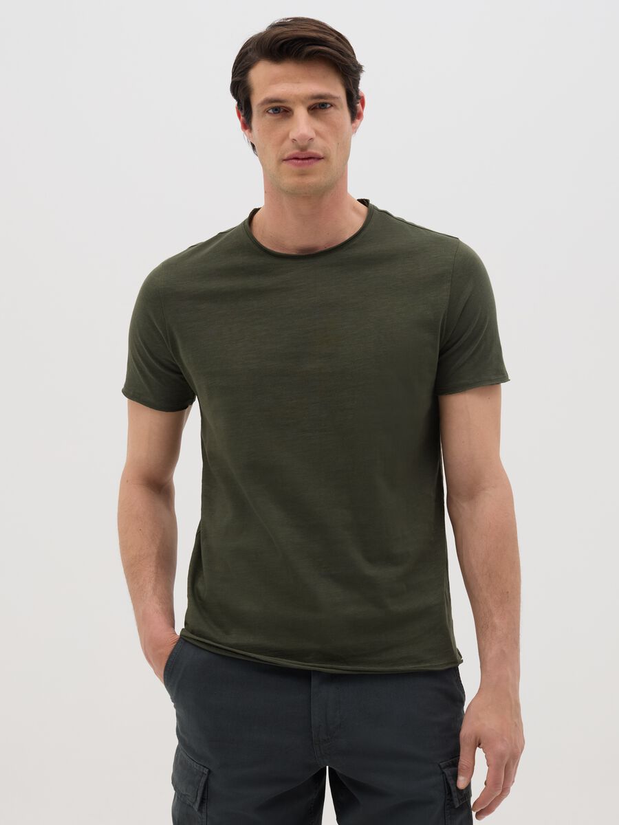 Military Green Pure Cotton T-Shirt_0