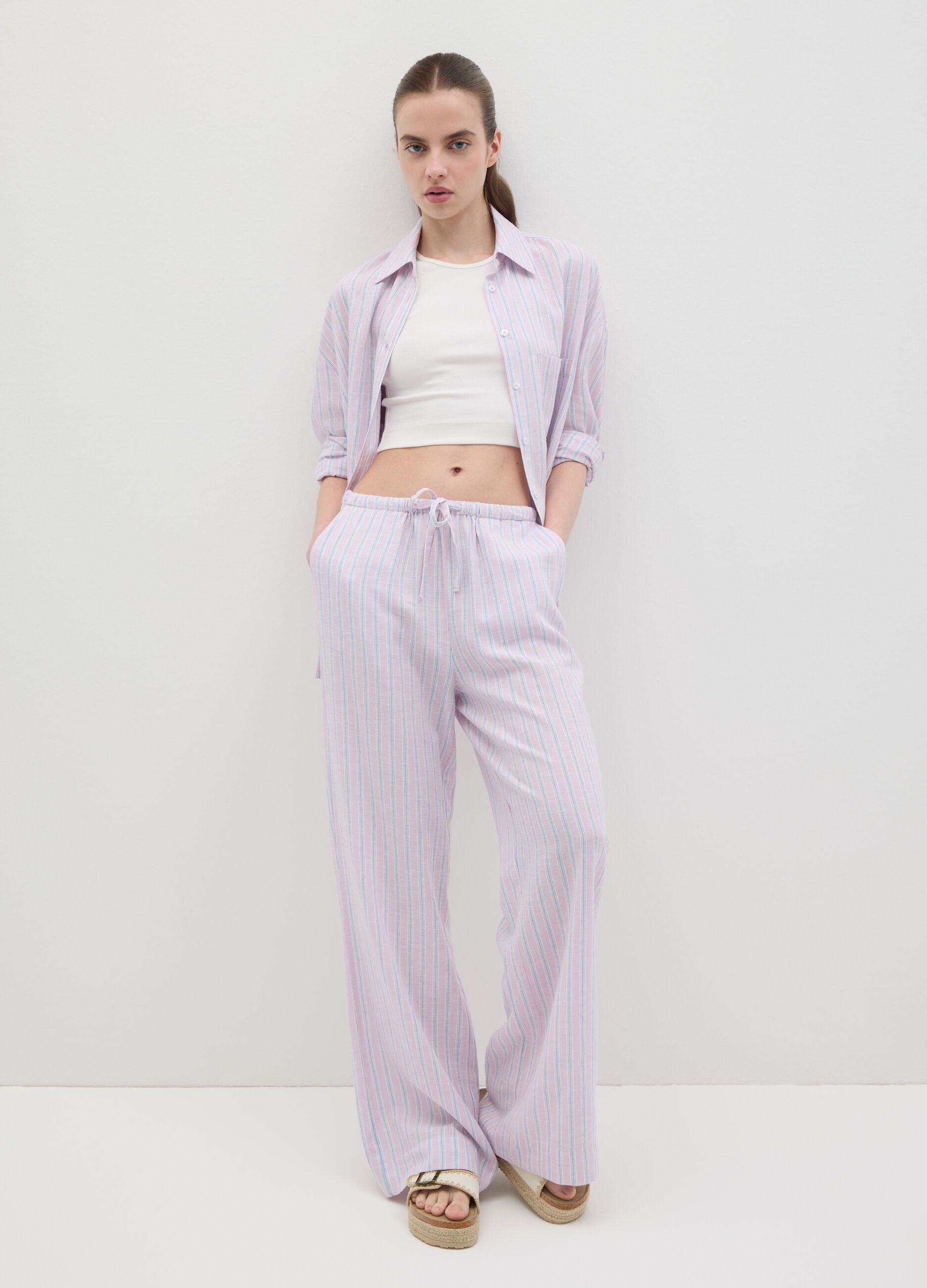 Women's Multicolor Regular Fit Oversized Shirt