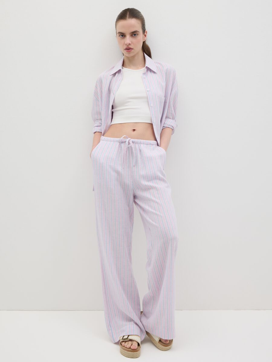 Women's Multicolor Regular Fit Oversized Shirt_1
