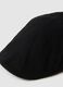 Black pure cotton flat cap_1