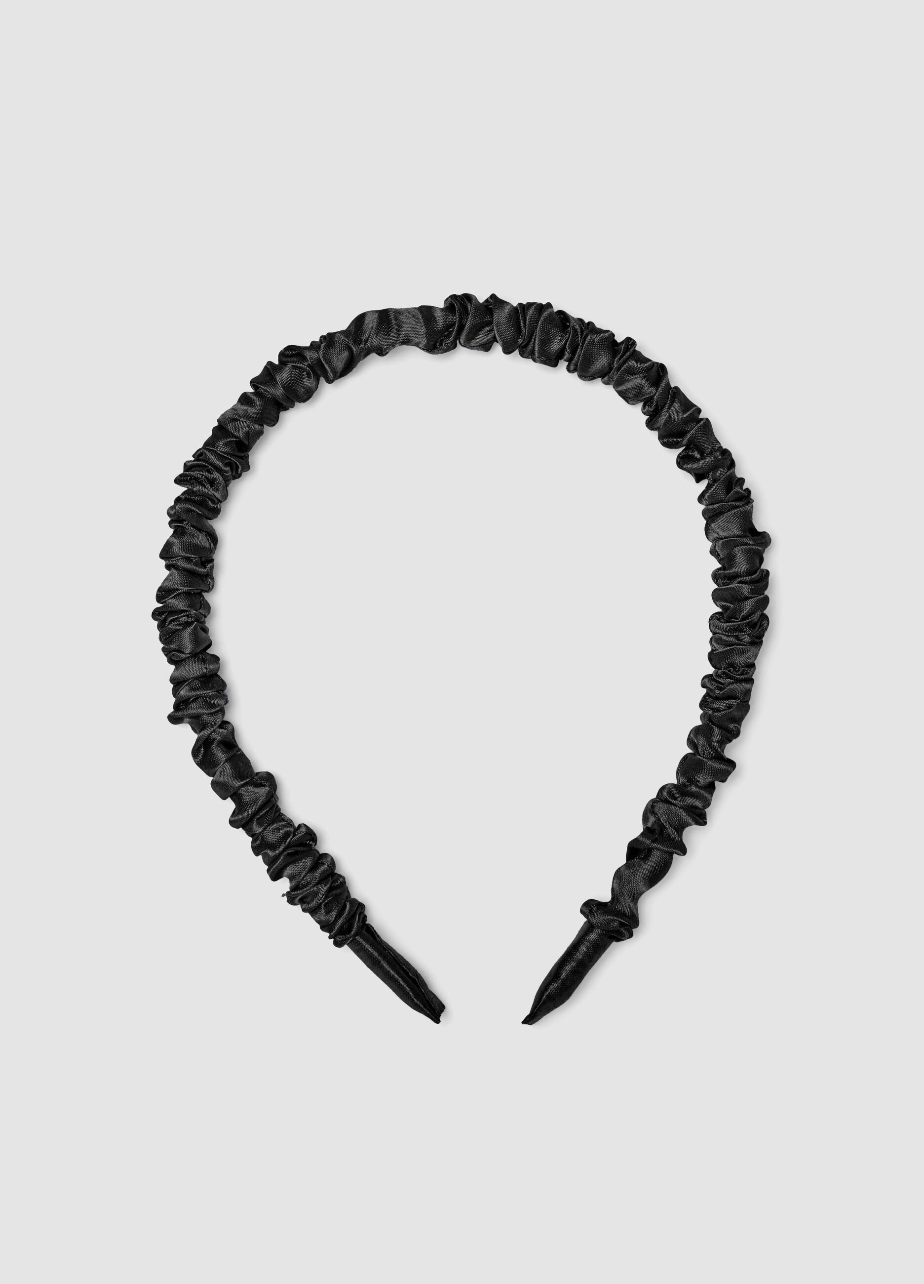 SINCERELY HAIR Black Satin Headband