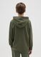 Boys' pure cotton green hoodie regular fit_1