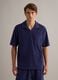 Blue cotton-blend short-sleeve polo shirt, regular fit_3