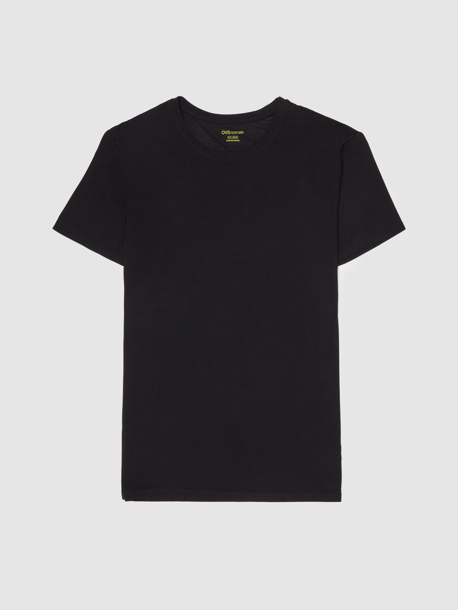 Stretch modal undershirt with round neck_4