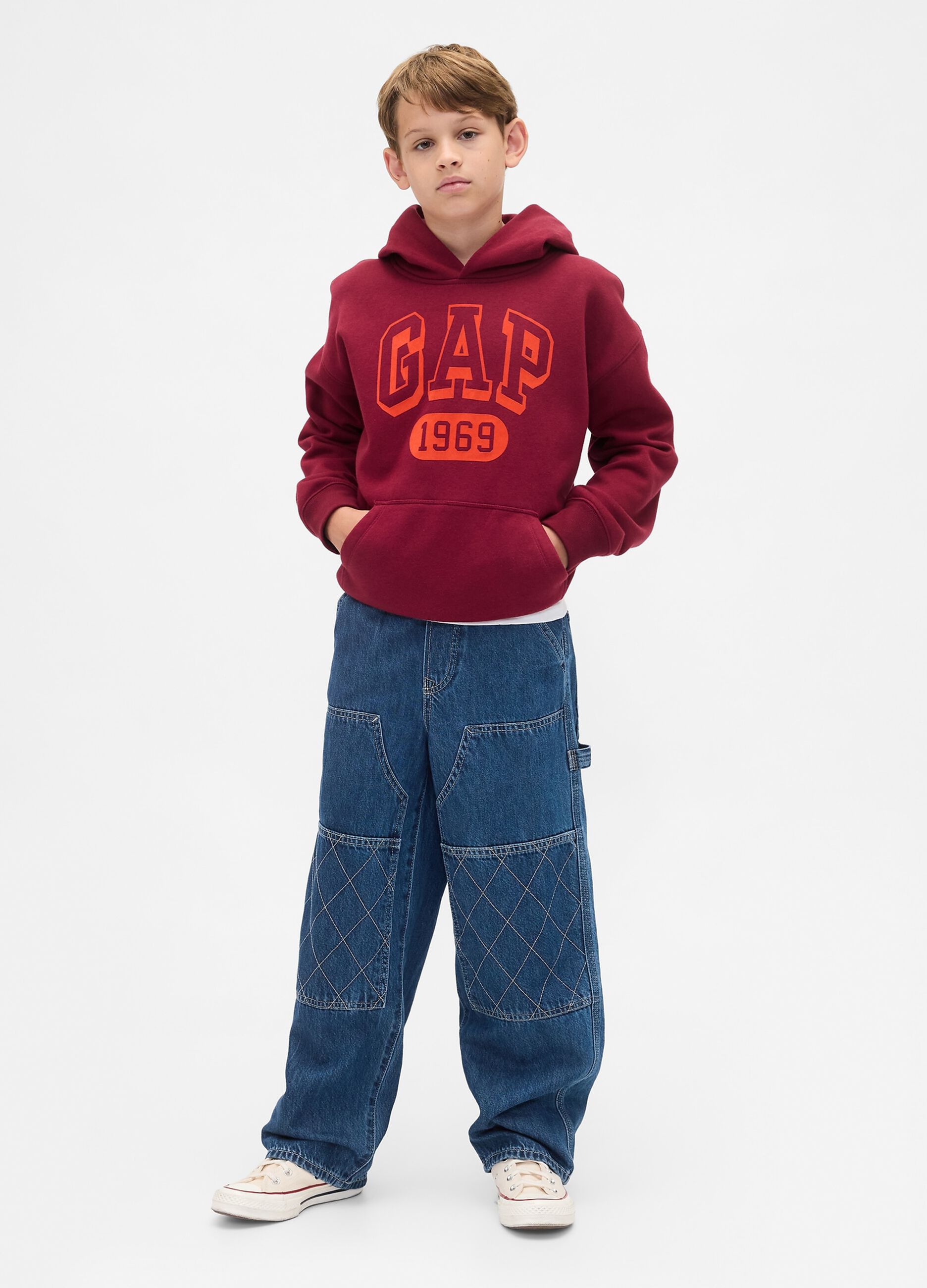 Pantaloni baggy in denim per ragazzo