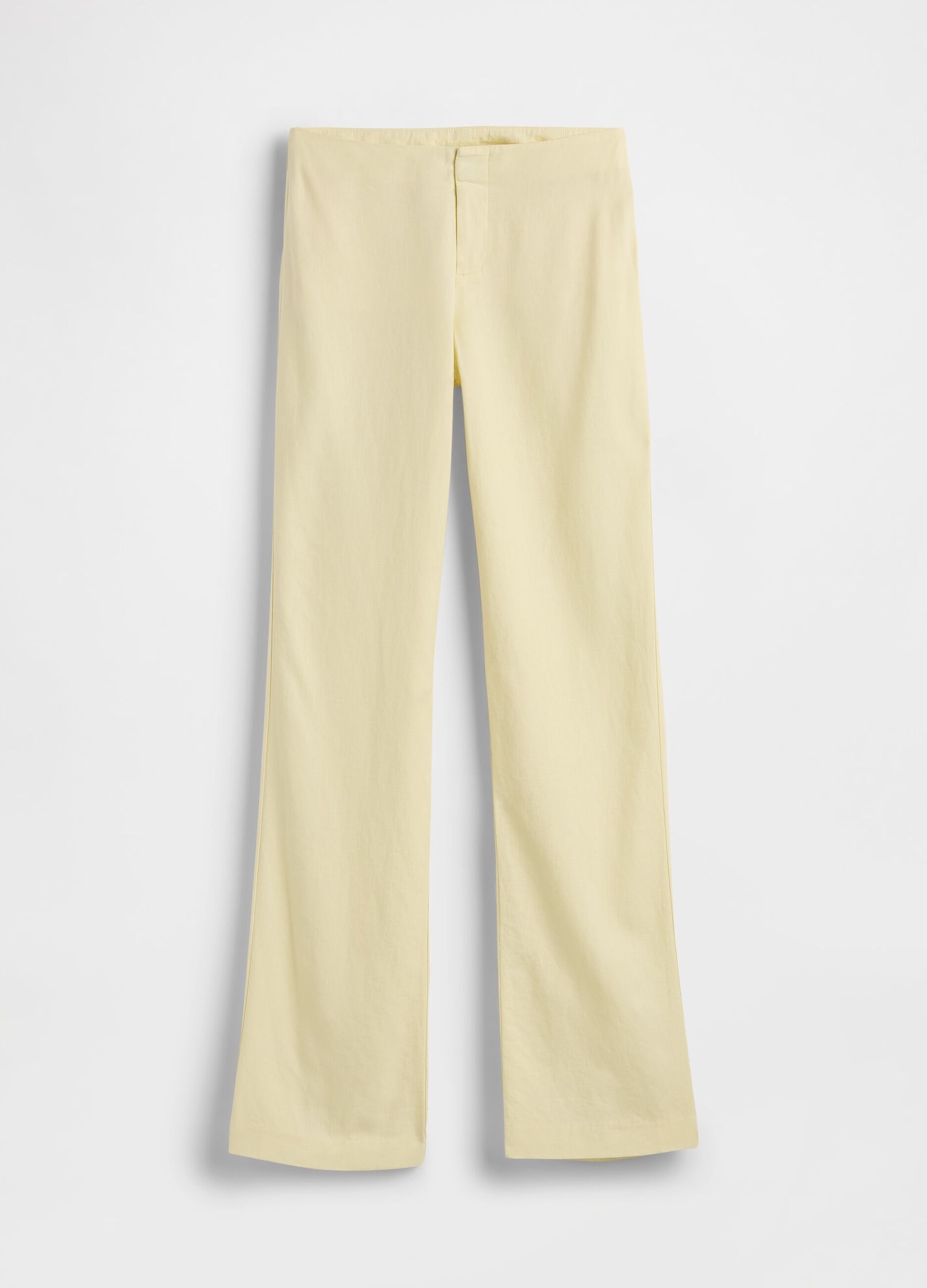 Linen-blend trousers