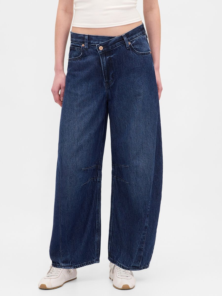 Wide Blue Denim Trousers_1