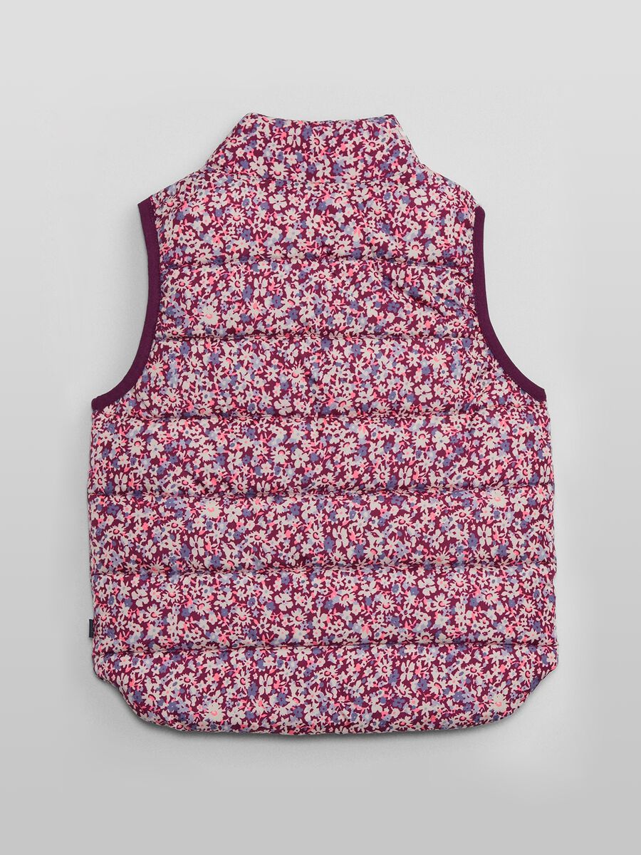 Gilet trapuntato full-zip con stampa_1