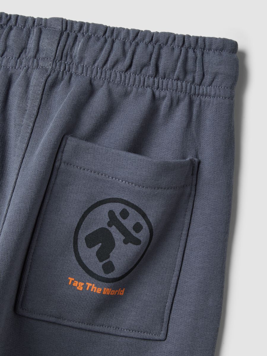 Dark grey kids&rsquo; pure cotton over-fit jogger trousers_3