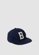 Blue cotton baseball cap_0