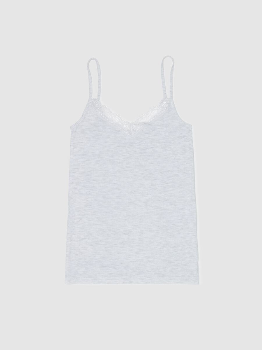 Vest with V neck and lace_4