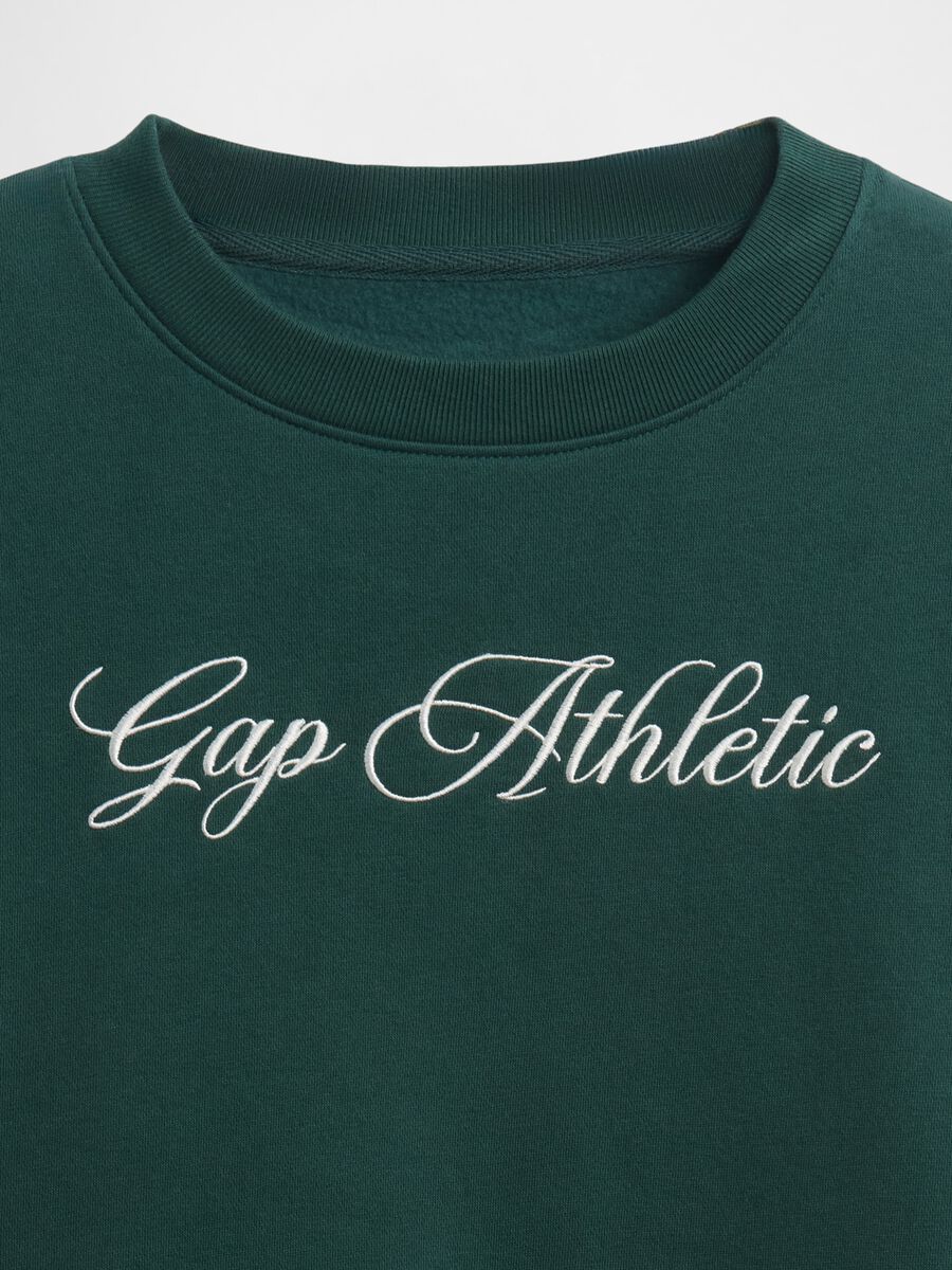 Women's Green Sweatshirt with Print_4