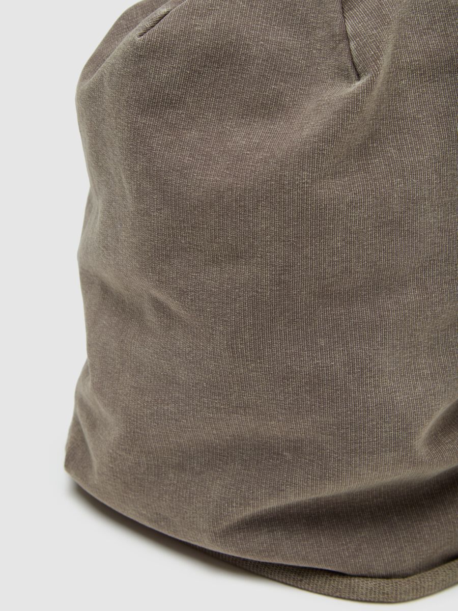 Brown Stretch Cotton Boys' Hat_2