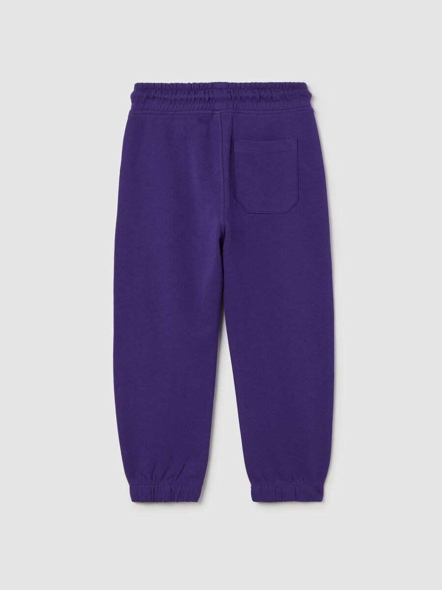 Joggers with drawstring and "New York" print_1