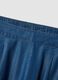 Blue pure lyocell shorts with elasticated waist, relaxed fit_5