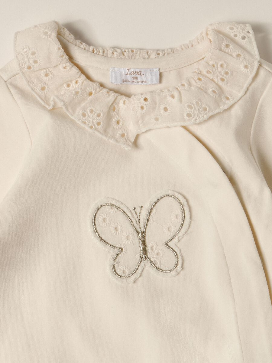 IANA baby stretch cotton sleepsuit_2