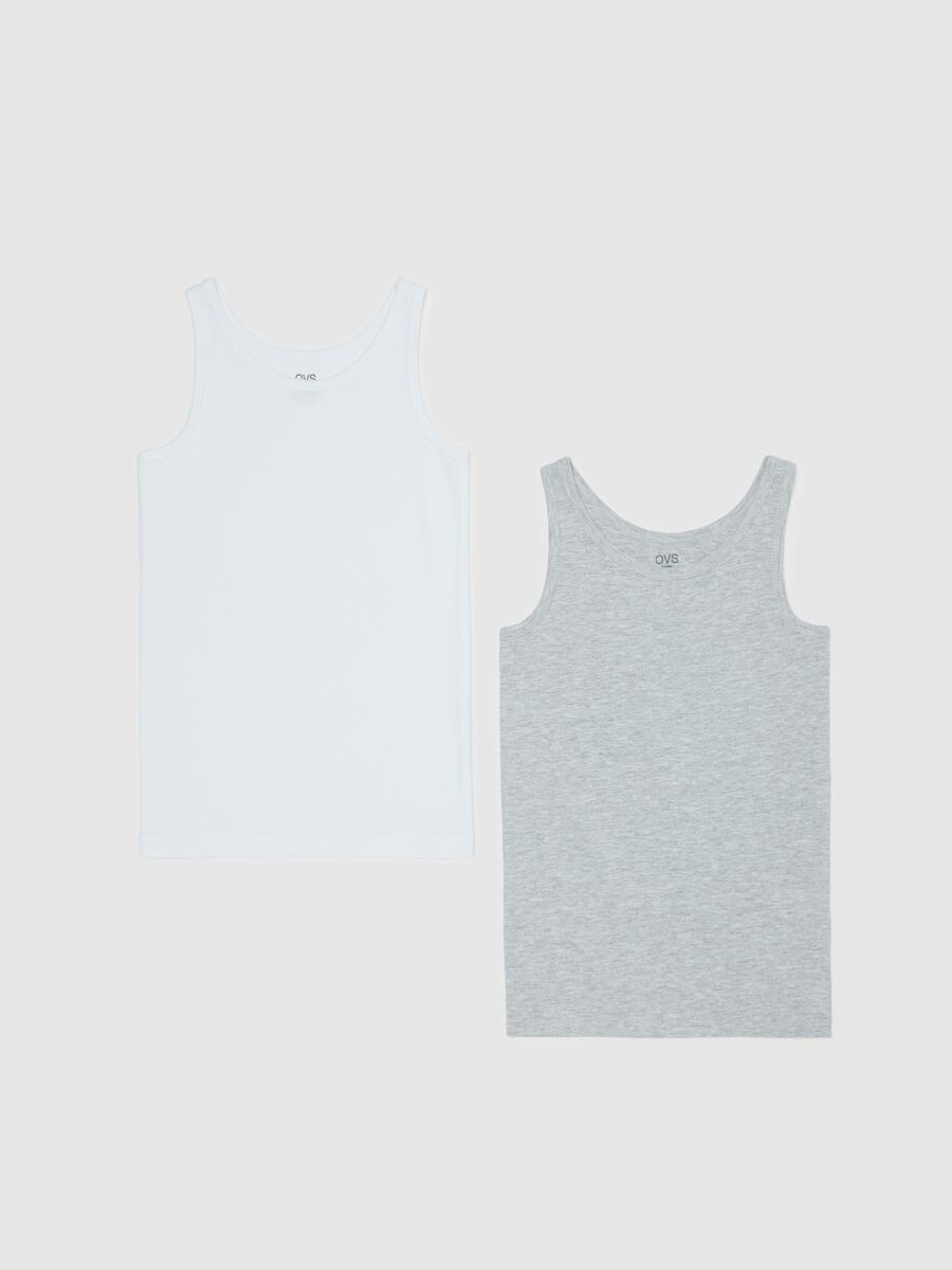 Two-pack racer back vests with round neck_0