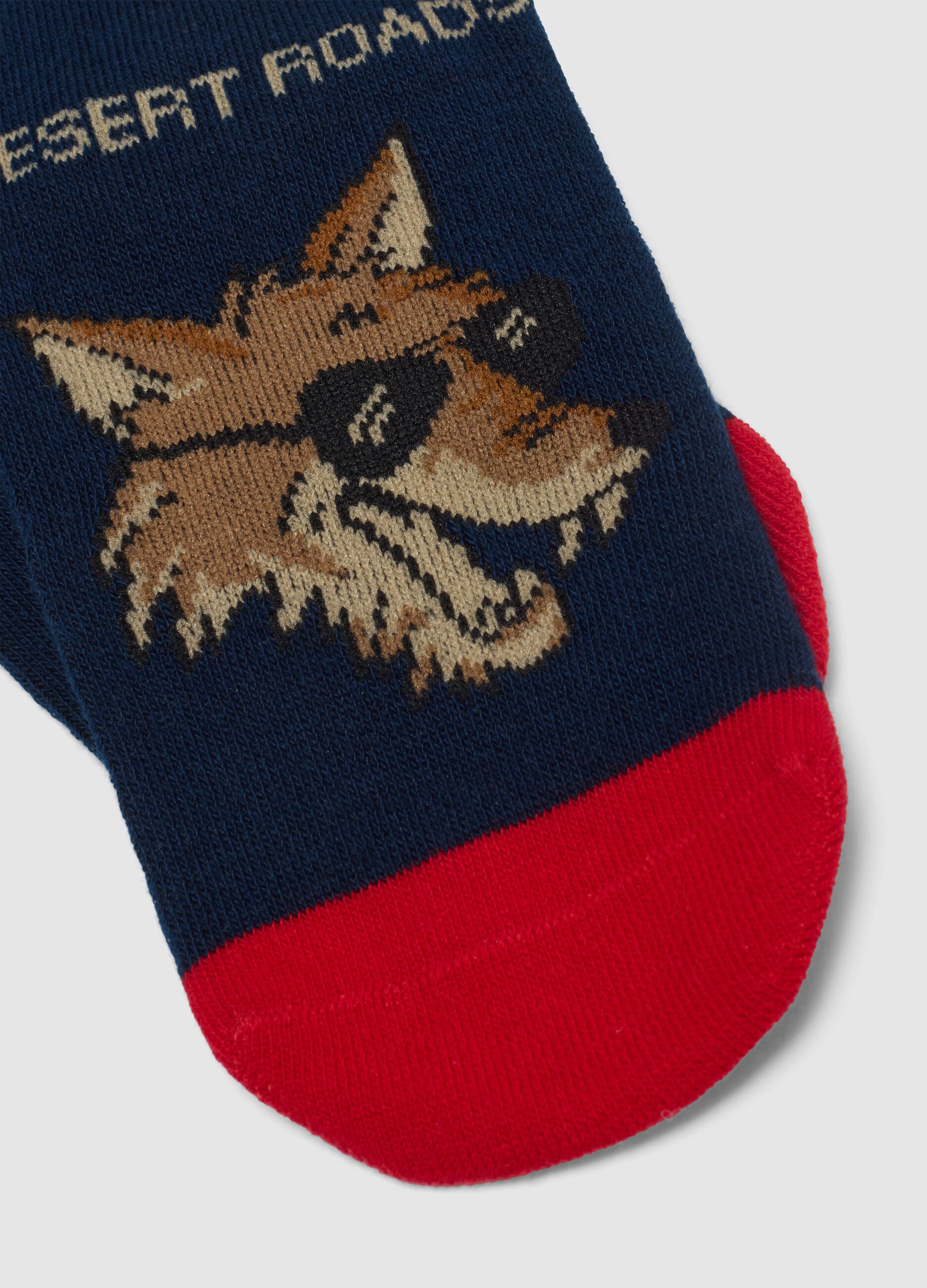 Tripack calze in misto cotone elasticizzato multicolor da bambino