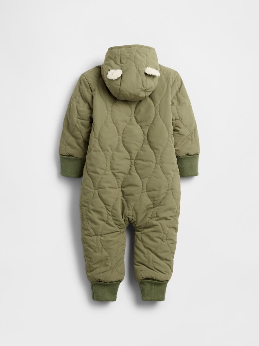 Green Quilted Baby Onesie_1