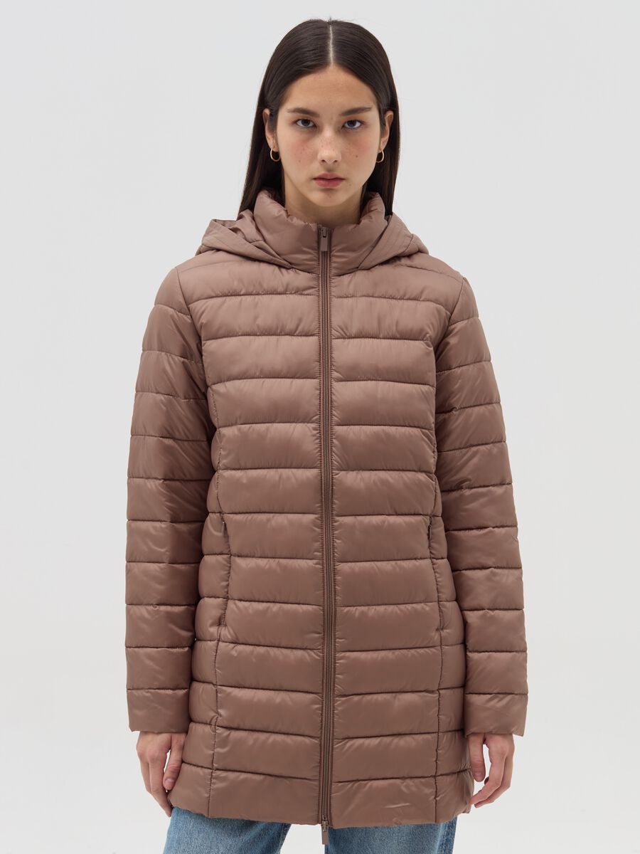 Essential long ultralight down jacket_0