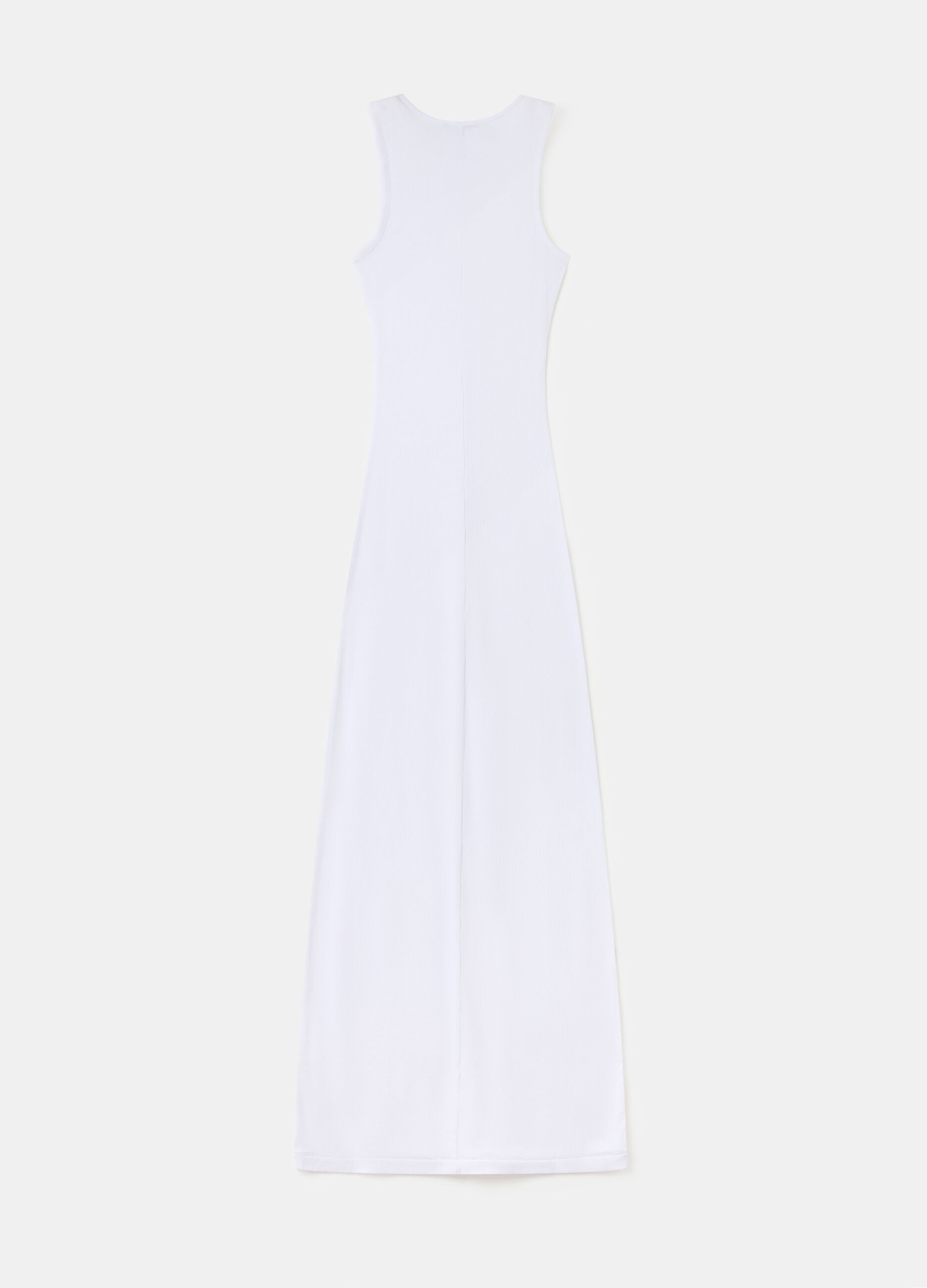 Long Shape Dress White