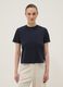 T-shirt blu a maniche corte in puro cotone regular fit_2