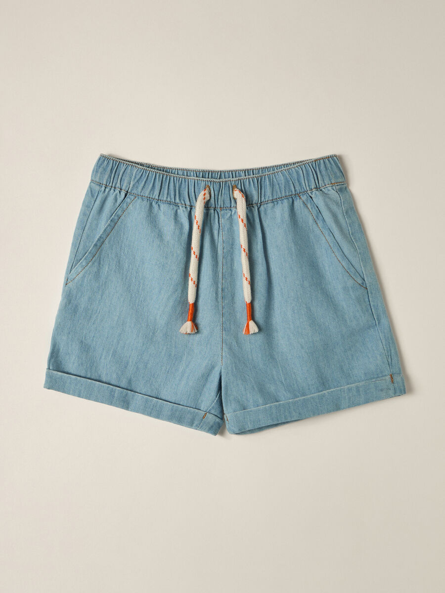 Shorts in popeline di puro cotone IANA neonato_0