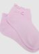 Girls' Multicolour Cotton Blend Socks Tripack with Bow_2