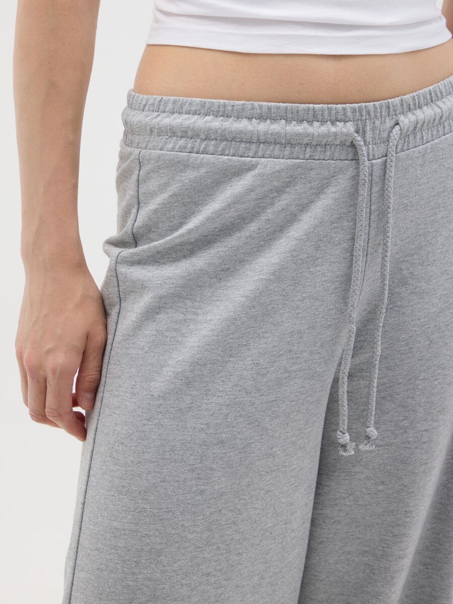 Pantaloni in puro cotone grigi regular fit_4