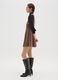 Sleeveless Brown Slim Fit Short Dress_1