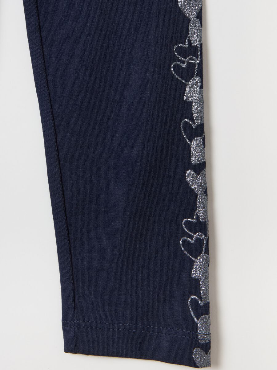 Leggings with glitter print_3