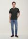 Grey mercerised pure cotton crew-neck T-shirt, regular fit_0