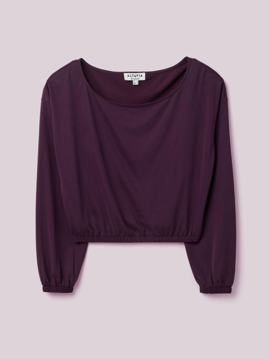 T-shirt fluida crop ALTAVIA STUDIO_4
