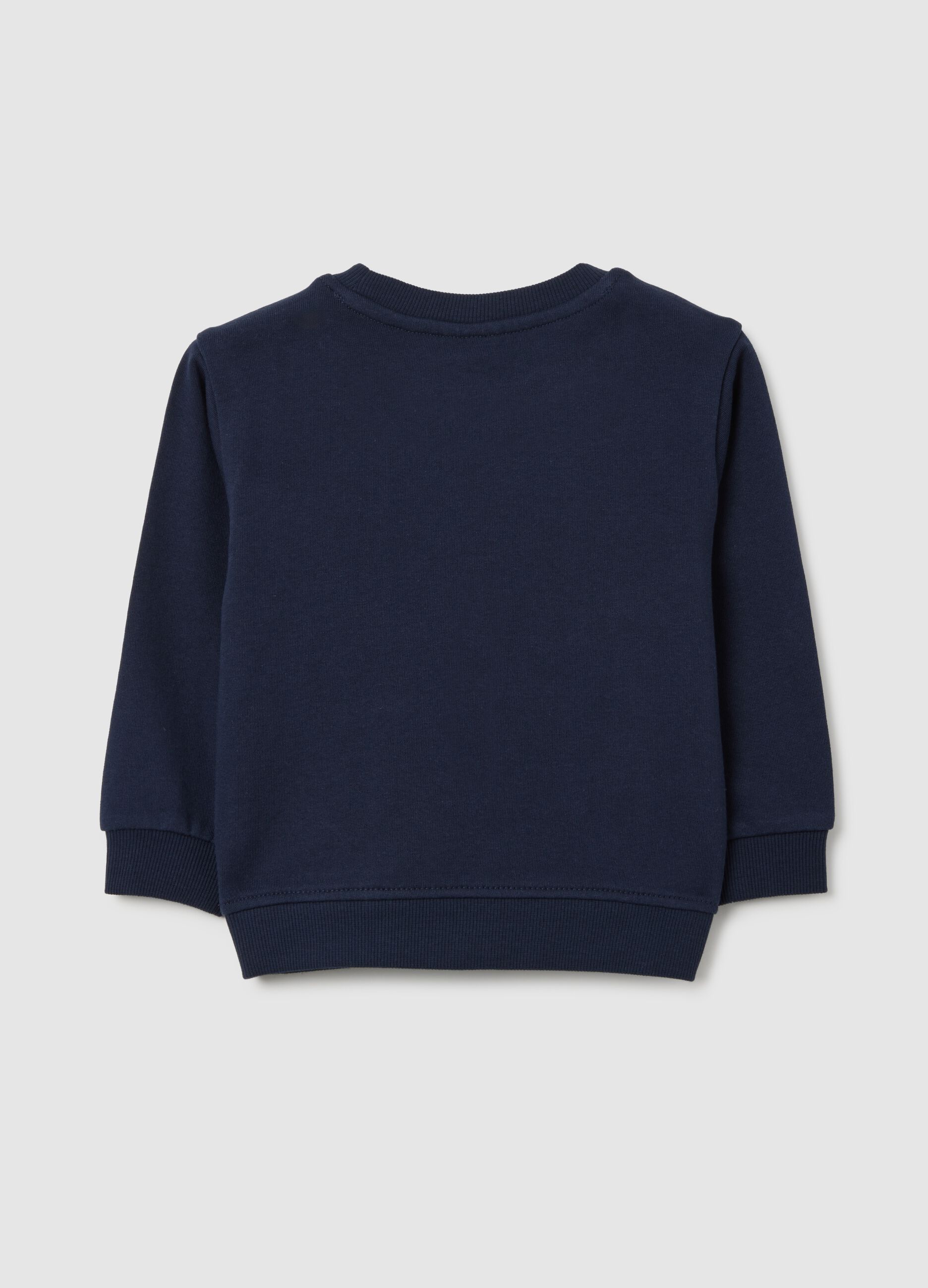 Children's regular fit blue pure cotton sweatshirt