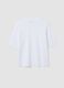 White boxy-fit T-shirt in cotton and viscose blend_6
