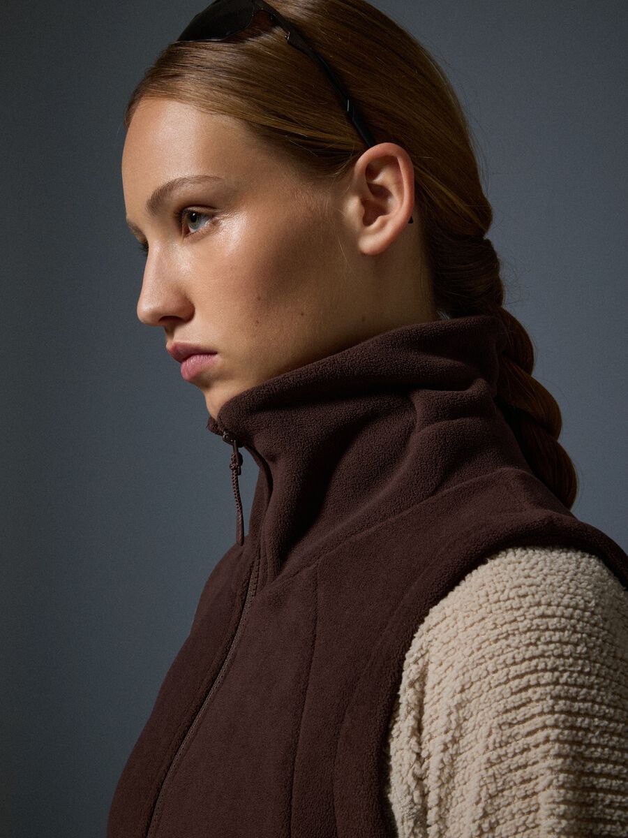 Gilet in Pile Full Zip 2 Way Stretch ALTAVIA WITH DEBORAH COMPAGNONI_2