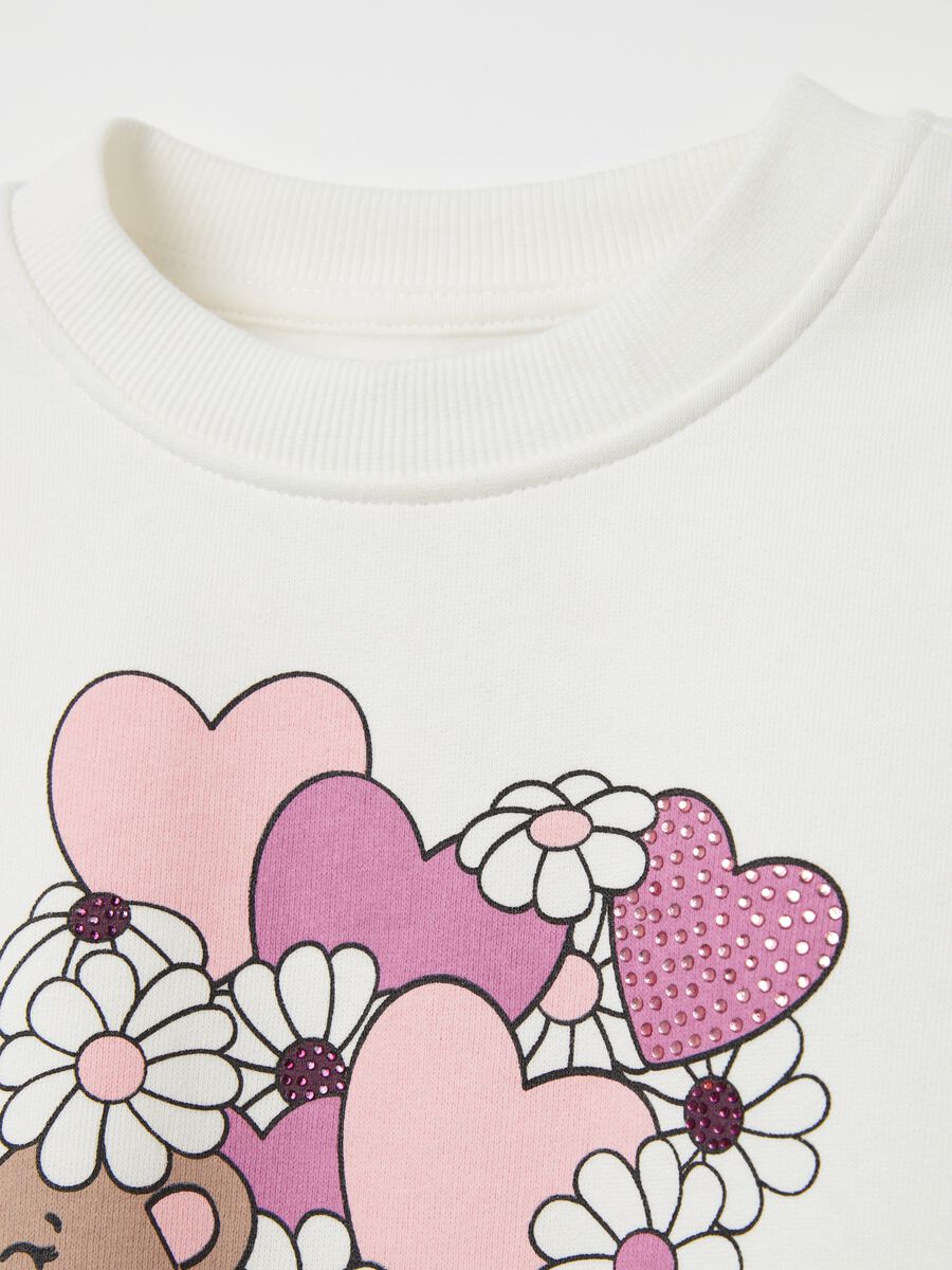 Jogging set top con stampa gattino_3