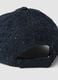 Blue baseball cap in wool and viscose blend_2