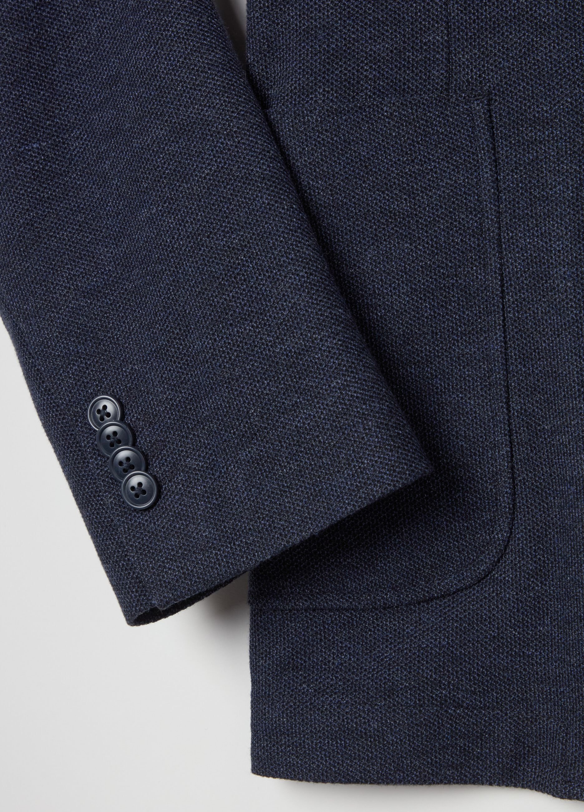 Regular-fit single-breasted blazer