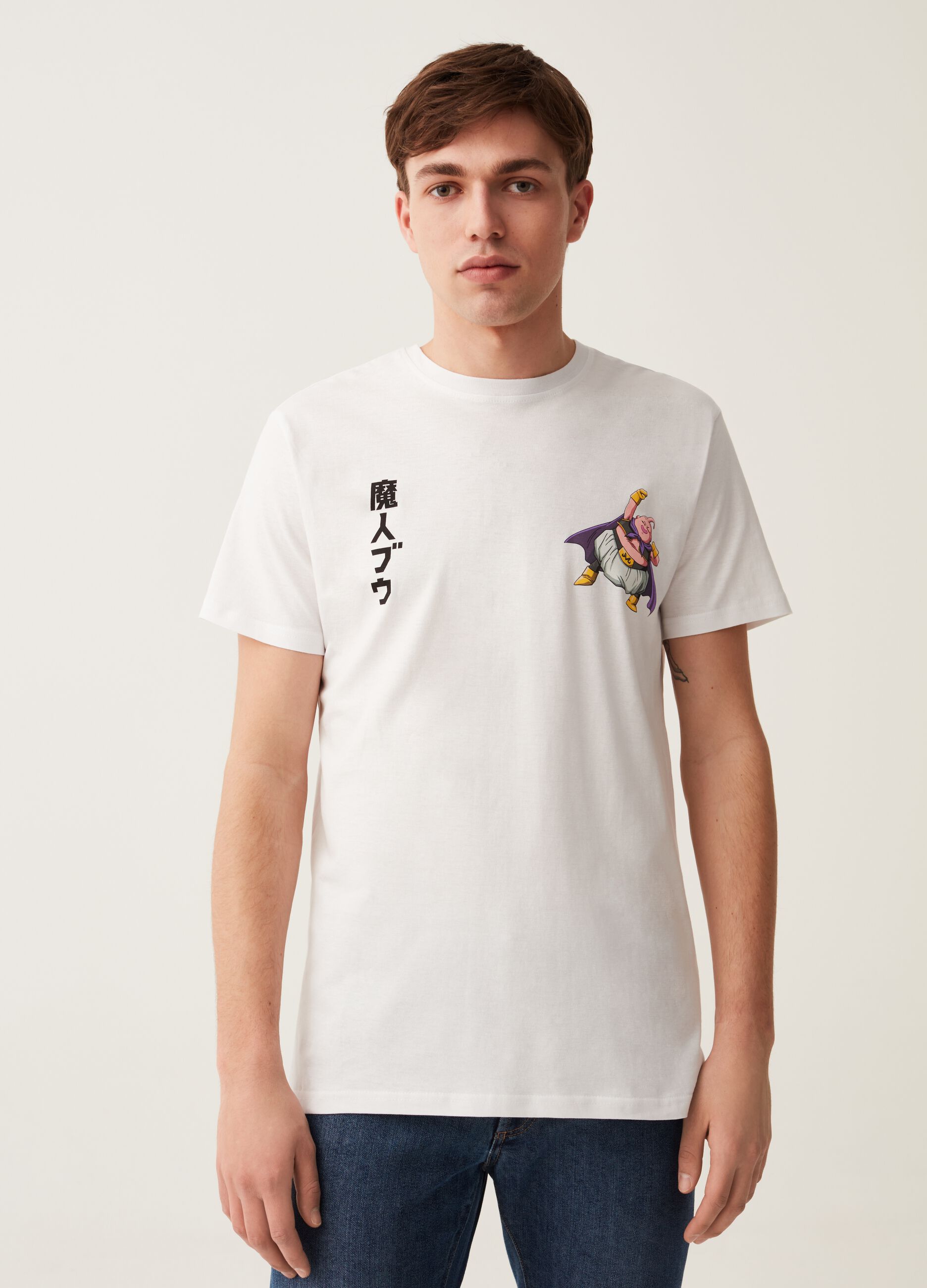 T-shirt with Dragon Ball Majin Bu print