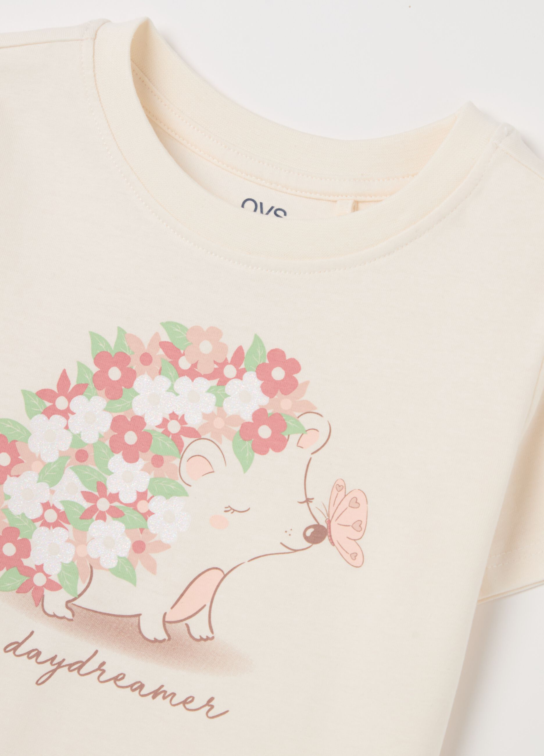 Cotton T-shirt with print